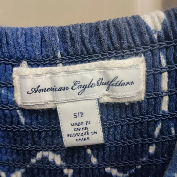 American Eagle Outfitters Blue Spaghetti Strap Mini Dress - Picture 5 of 9